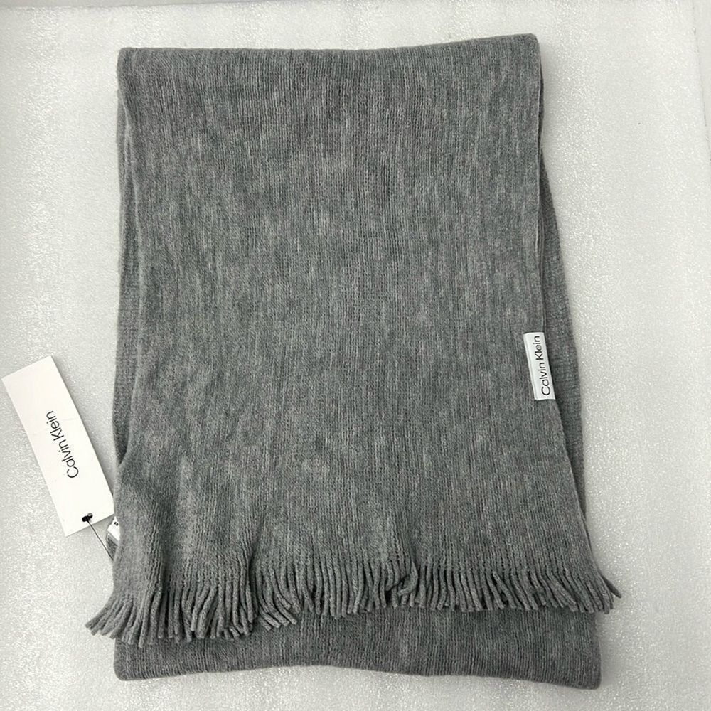 Calvin Klein Gray Scarf